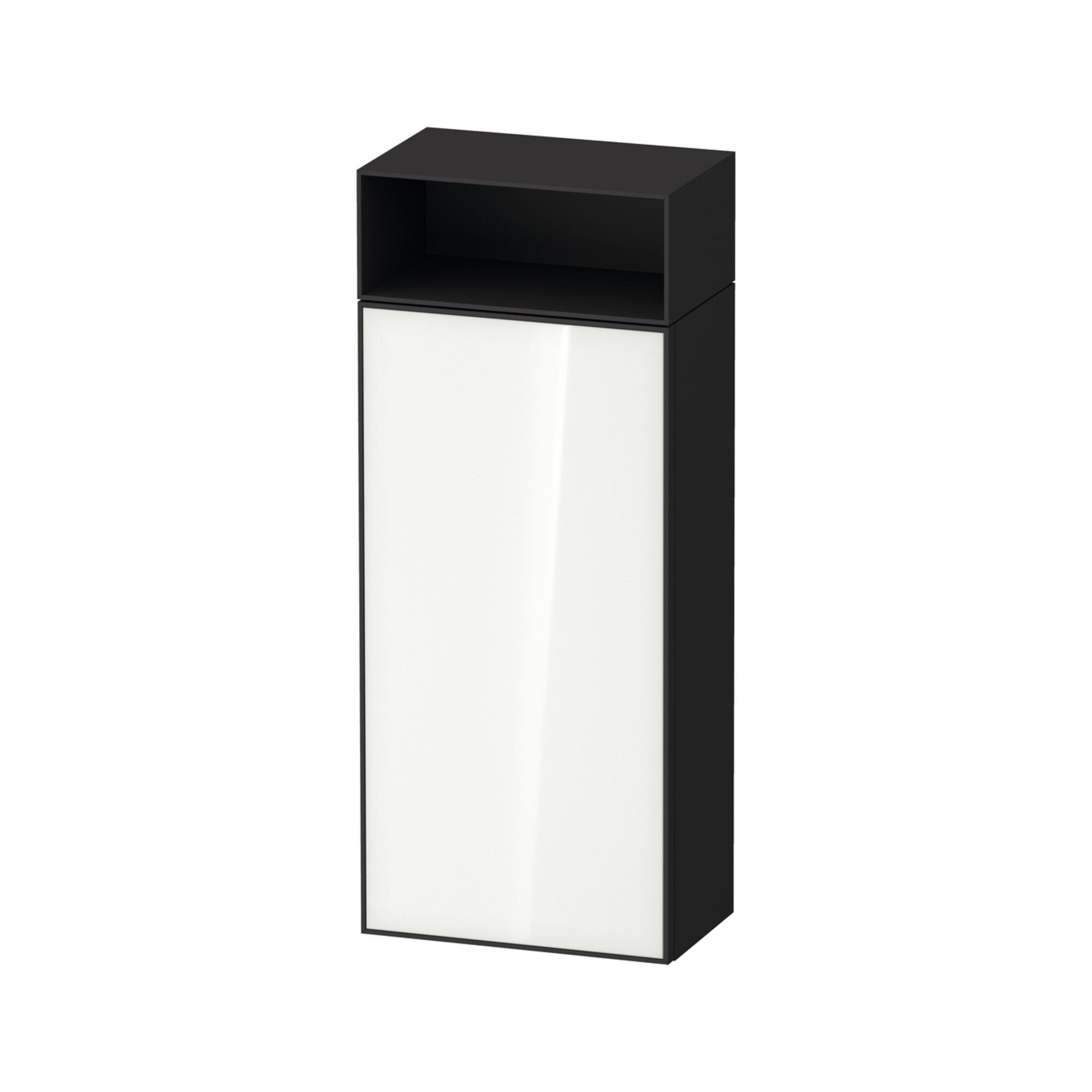 Duravit Halbhochschrank Zencha 40x24x96,1cm, 1 T, An L, Gl. w/grap matt