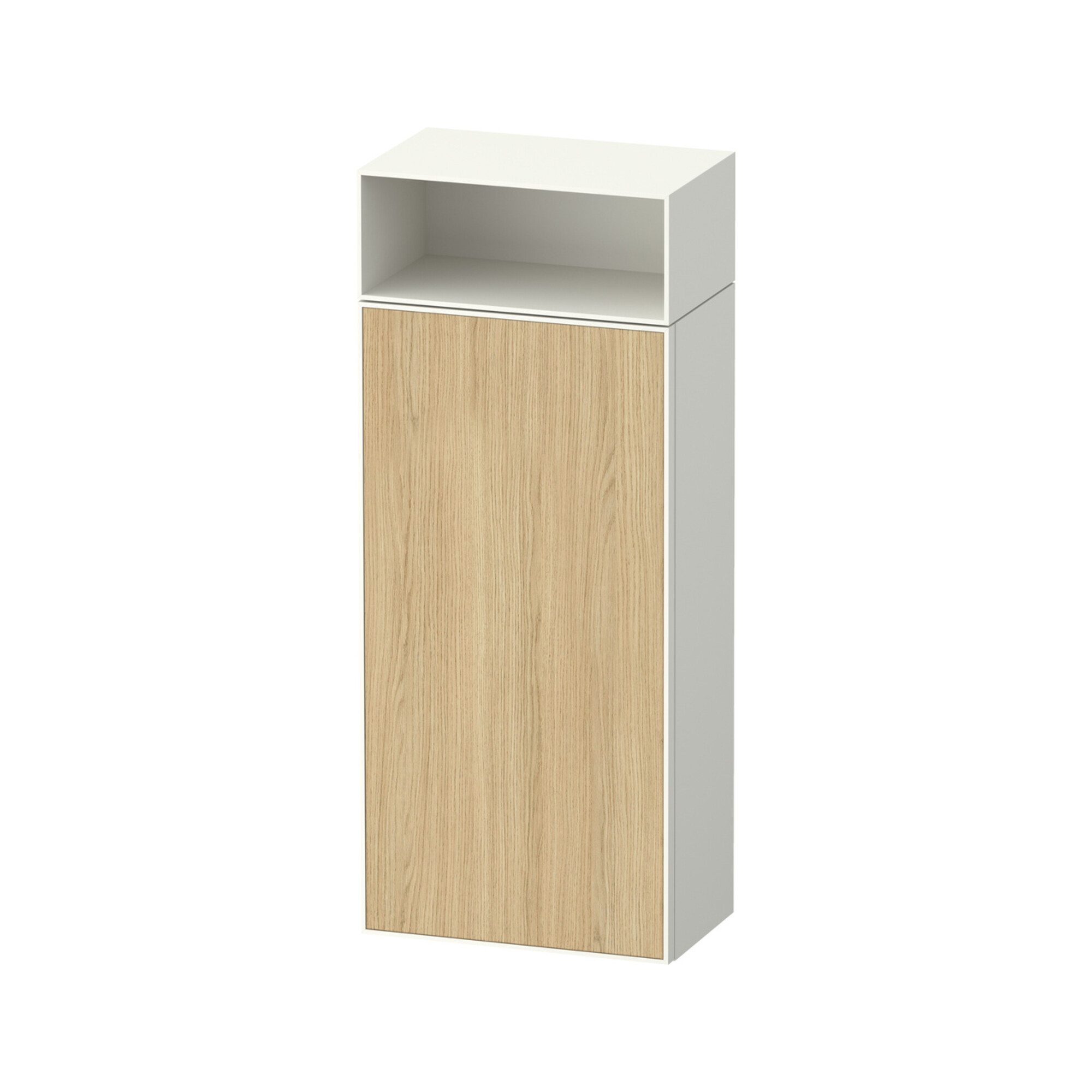 Duravit Halbhochschrank Zencha 40x24x96,1cm, 1 T, An R, E nat/weiß matt
