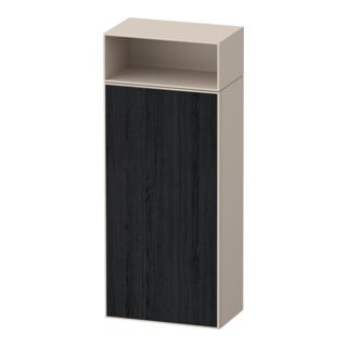 Duravit Halbhochschrank Zencha 40x24x96,1cm, 1 T, An R, E schw/tau matt