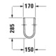 Duravit Halbsäule Starck 3 17x31,5cm, weiß