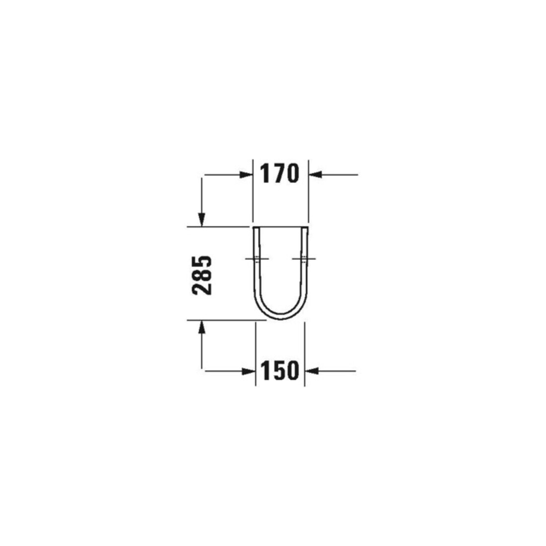 Duravit Halbsäule Starck 3 17x31,5cm, weiß
