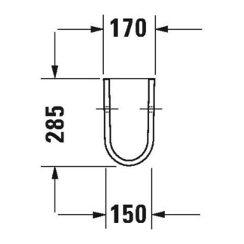 Duravit Halbsäule Starck 3 17x31,5cm, weiß
