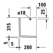 Duravit Halbsäule Starck 3 17x31,5cm, weiß-5