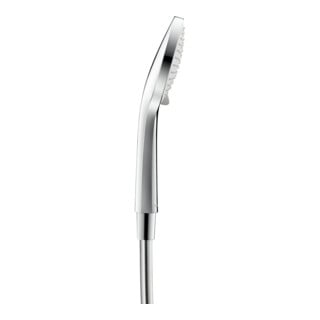 Duravit Handbrause 3jet 110 245mm, Anschl.-G. G 1/2, chrom/weiß