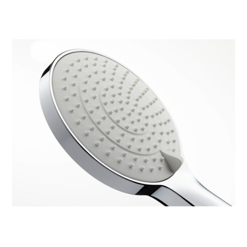 Duravit Handbrause 3jet 110 MinusFlow 245mm, Anschl.-G. G 1/2, D 110mm, chr/we