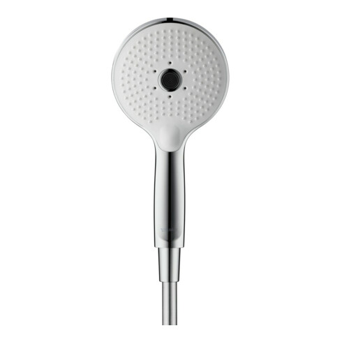 Duravit Handbrause 3jet Click 120 240mm, Anschl.-G. G 1/2, chrom/weiß