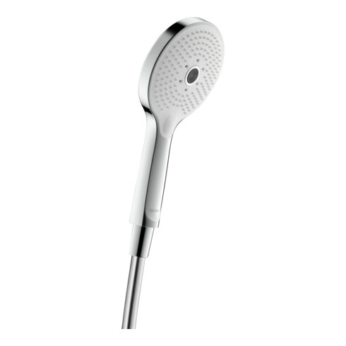 Duravit Handbrause 3jet Click 120 240mm, Anschl.-G. G 1/2, chrom/weiß