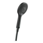 Duravit Handbrause 3jet Click 120 240mm, Anschl.-G. G 1/2, schwarz matt