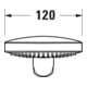 Duravit Handbrause 3jet Click 120 MinusFlow 240mm, Anschl.-G. G 1/2, bron gebürstet-4