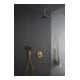 Duravit Handbrause 3jet Click 120 MinusFlow 240mm, Anschl.-G. G 1/2, bron gebürstet