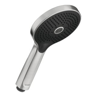 Duravit Handbrause 3jet Click 120 MinusFlow 240mm, Anschl.-G. G 1/2, ES gebürstet