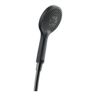Duravit Handbrause 3jet Click 120 MinusFlow 240mm, Anschl.-G. G 1/2, schwarz matt