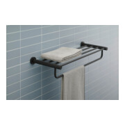 Duravit Handtuchablage D-Code 65x11,2x22cm, schwarz matt-4