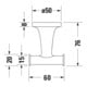 Duravit Handtuchhaken Starck T 6x7,6cm, doppelt, Gold poliert