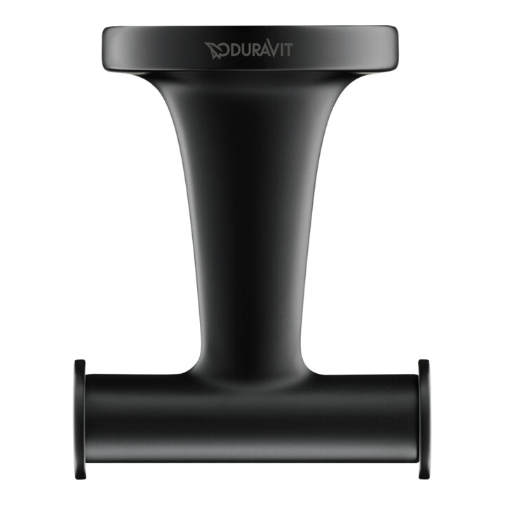 Duravit Handtuchhaken Starck T 6x7,6cm, doppelt, schwarz matt