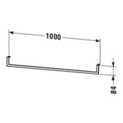 Duravit Handtuchhalter 8,4x100cm, 14mm Quadratrohr, chrom-3