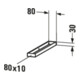 Duravit Handtuchhalter 8x54,8cm, chrom-3