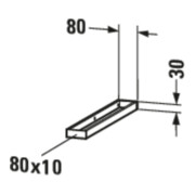 Duravit Handtuchhalter 8x54,8cm, chrom-3