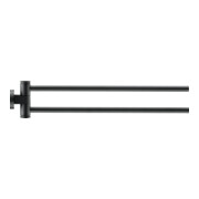 Duravit Handtuchhalter D-Code 5x9x44,7cm, 2-arm, schwenkb., sw matt