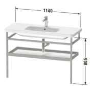 Duravit Handtuchhalter DuraStyle 114x44cm, we. hgl./Eiche mass., m Ablage-4