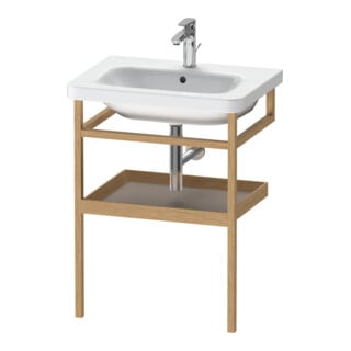 Duravit Handtuchhalter DuraStyle 59x44cm, bas. m/Eich massiv, mit Ablage