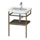 Duravit Handtuchhalter DuraStyle 59x44cm, graph m/amerik. Nussb, m Ablage-1