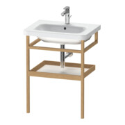 Duravit Handtuchhalter DuraStyle 59x44cm, we. hgl./Eiche mass., m Ablage