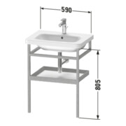 Duravit Handtuchhalter DuraStyle 59x44cm, we. hgl./Eiche mass., m Ablage-4