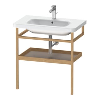 Duravit Handtuchhalter DuraStyle 74x44cm, bas. m/Eich massiv, mit Ablage