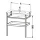 Duravit Handtuchhalter DuraStyle 74x44cm, bas. m/Eich massiv, mit Ablage