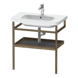 Duravit Handtuchhalter DuraStyle 74x44cm, graph m/amerik. Nussb, m Ablage
