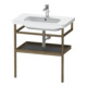Duravit Handtuchhalter DuraStyle 74x44cm, graph m/amerik. Nussb, m Ablage-1