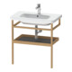 Duravit Handtuchhalter DuraStyle 74x44cm, graph m/Eich massiv, mit Ablage-1