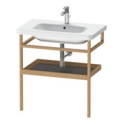 Duravit Handtuchhalter DuraStyle 74x44cm, graph m/Eich massiv, mit Ablage