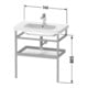 Duravit Handtuchhalter DuraStyle 74x44cm, graph m/Eich massiv, mit Ablage-4