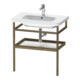 Duravit Handtuchhalter DuraStyle 74x44cm, we. m/amerik. Nussb, mit Ablage-1