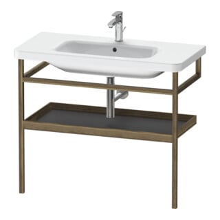 Duravit Handtuchhalter DuraStyle 94x44cm, graph m/amerik. Nussb, m Ablage