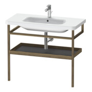 Duravit Handtuchhalter DuraStyle 94x44cm, graph m/amerik. Nussb, m Ablage