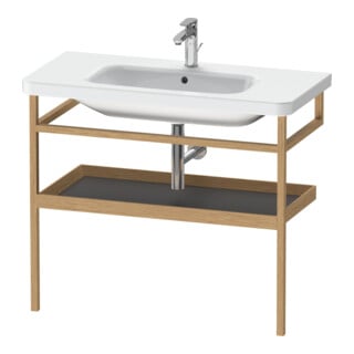 Duravit Handtuchhalter DuraStyle 94x44cm, graph m/Eich massiv, mit Ablage