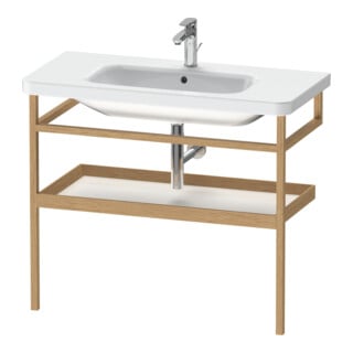Duravit Handtuchhalter DuraStyle 94x44cm, we. hgl./Eiche mass., m Ablage