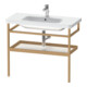 Duravit Handtuchhalter DuraStyle 94x44cm, we. hgl./Eiche mass., m Ablage-1