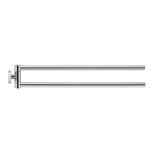 Duravit Handtuchhalter Karree 6,8x45cm, 2-armig, schwenkbar, chrom
