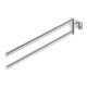 Duravit Handtuchhalter Karree 6,8x45cm, 2-armig, schwenkbar, chrom-2