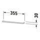 Duravit Handtuchhalter Sivida 35,5x3x7cm, f Waschtischunterschrank, chrom-2