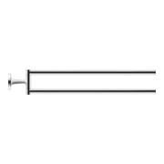 Duravit Handtuchhalter Starck T 5x46,5cm, 2-armig, schwenkb., gol pol.