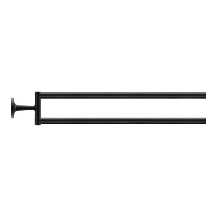 Duravit Handtuchhalter Starck T 5x46,5cm, 2-armig, schwenkb., sw matt