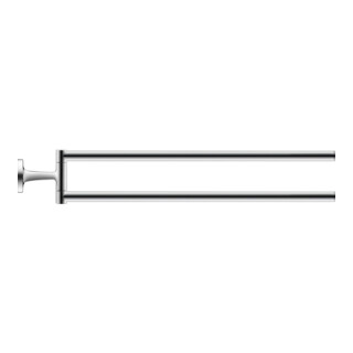Duravit Handtuchhalter Starck T 5x46,5cm, zweiarmig, schwenkbar, chrom