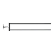 Duravit Handtuchhalter Starck T 5x46,5cm, zweiarmig, schwenkbar, chrom