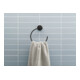 Duravit Handtuchring D-Code 16,9x18,2x6,7cm, schwarz matt