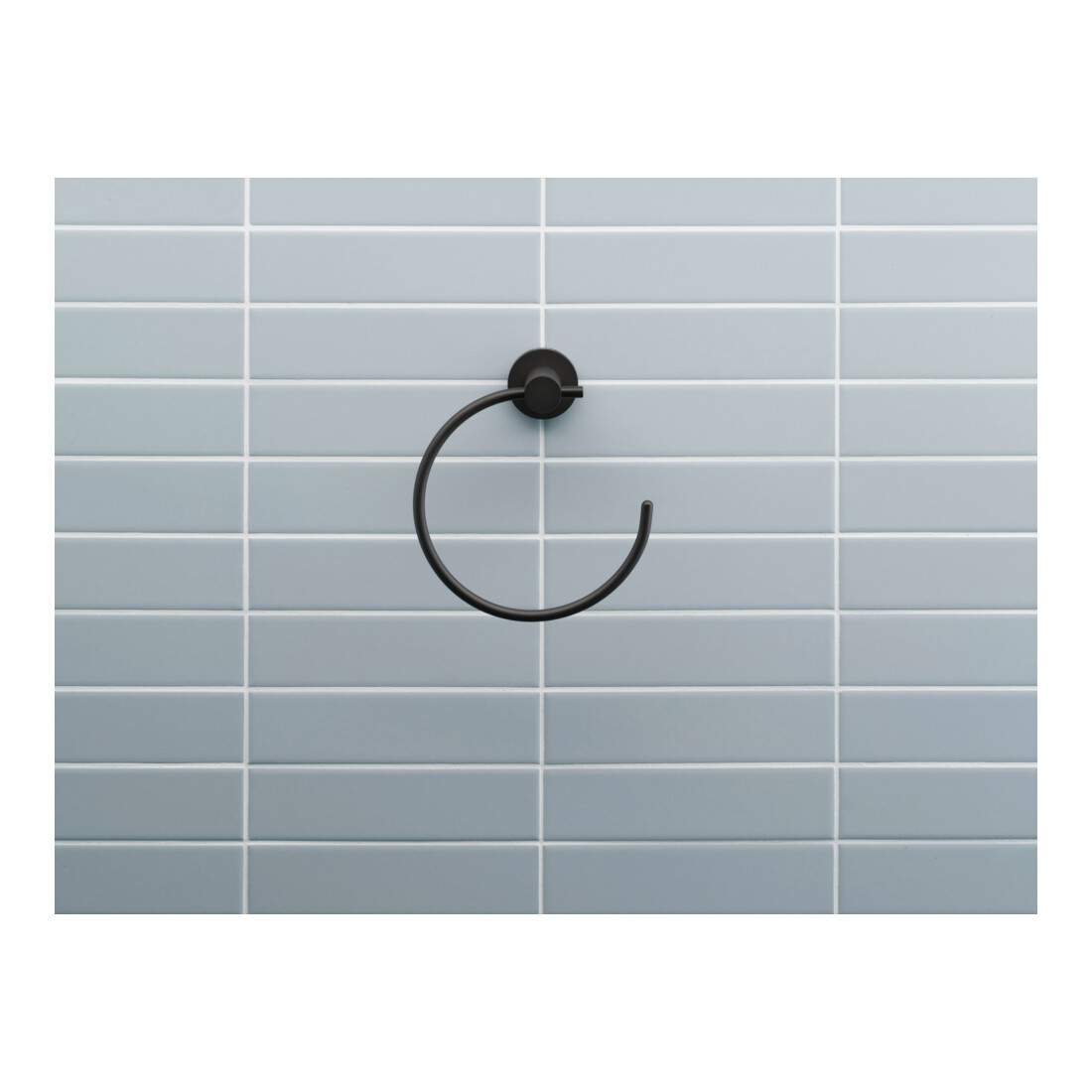 Duravit Handtuchring D-Code 16,9x18,2x6,7cm, schwarz matt